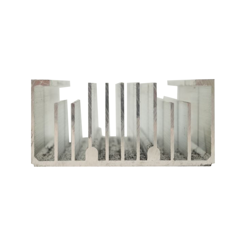Serrated radiator aluminum extrusion profile with tooth-shaped fin surface